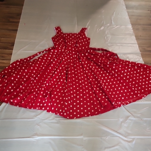 Dresses & Skirts - Leslie Lucks Red Polka Dot Dress